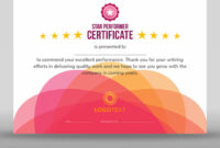 Outstanding Achievement Certificate Templates