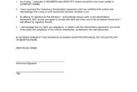 Unanimous Shareholders’ Agreement Template