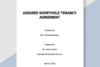 Assured Shorthold Tenancy Agreement Template: A Comprehensive Guide