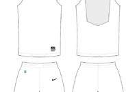 Blank Basketball Uniform Template: A Customizable Design For Athletic Teams