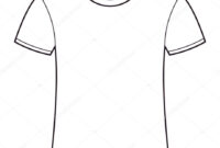 Printable Blank T-Shirt Template For Professional Design