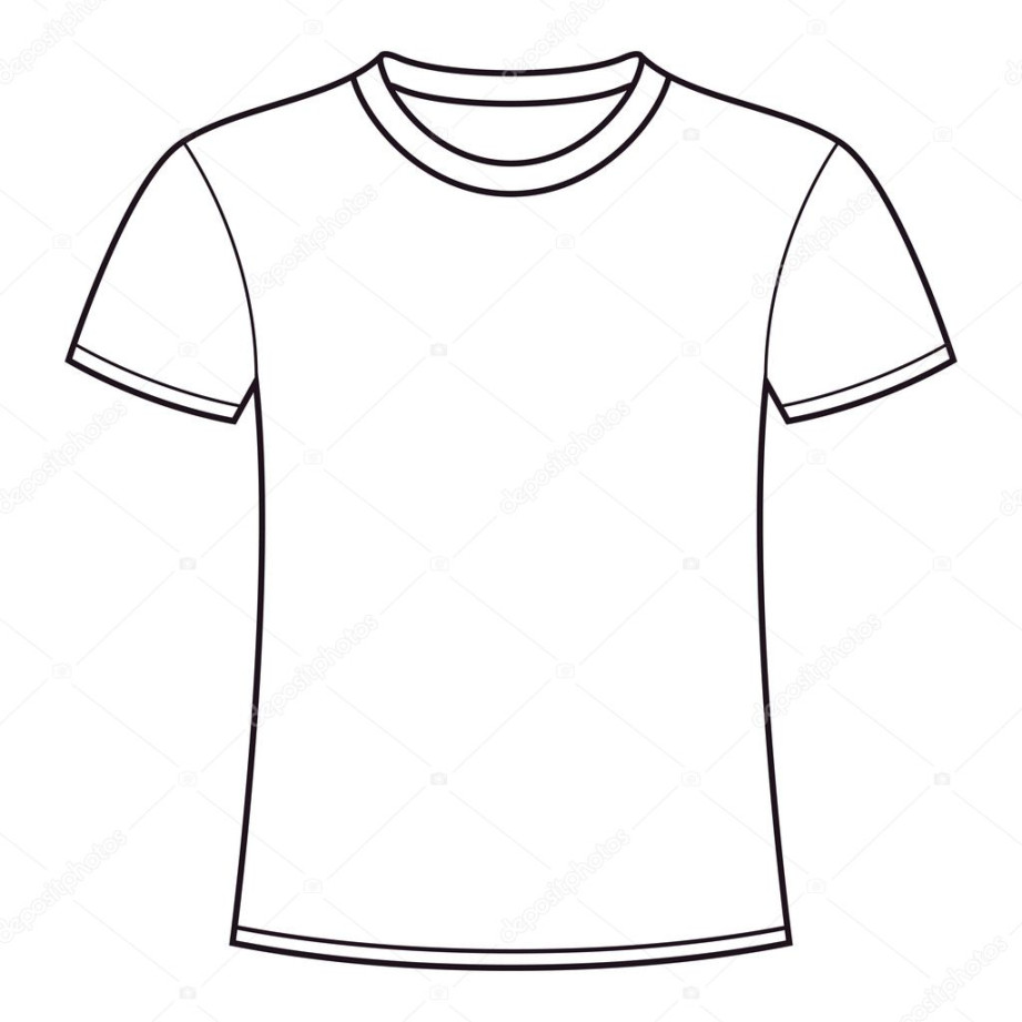 Blank t-shirt template Stock Vector by ©nikolae