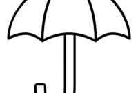 Blank Umbrella Template For Professional Applications