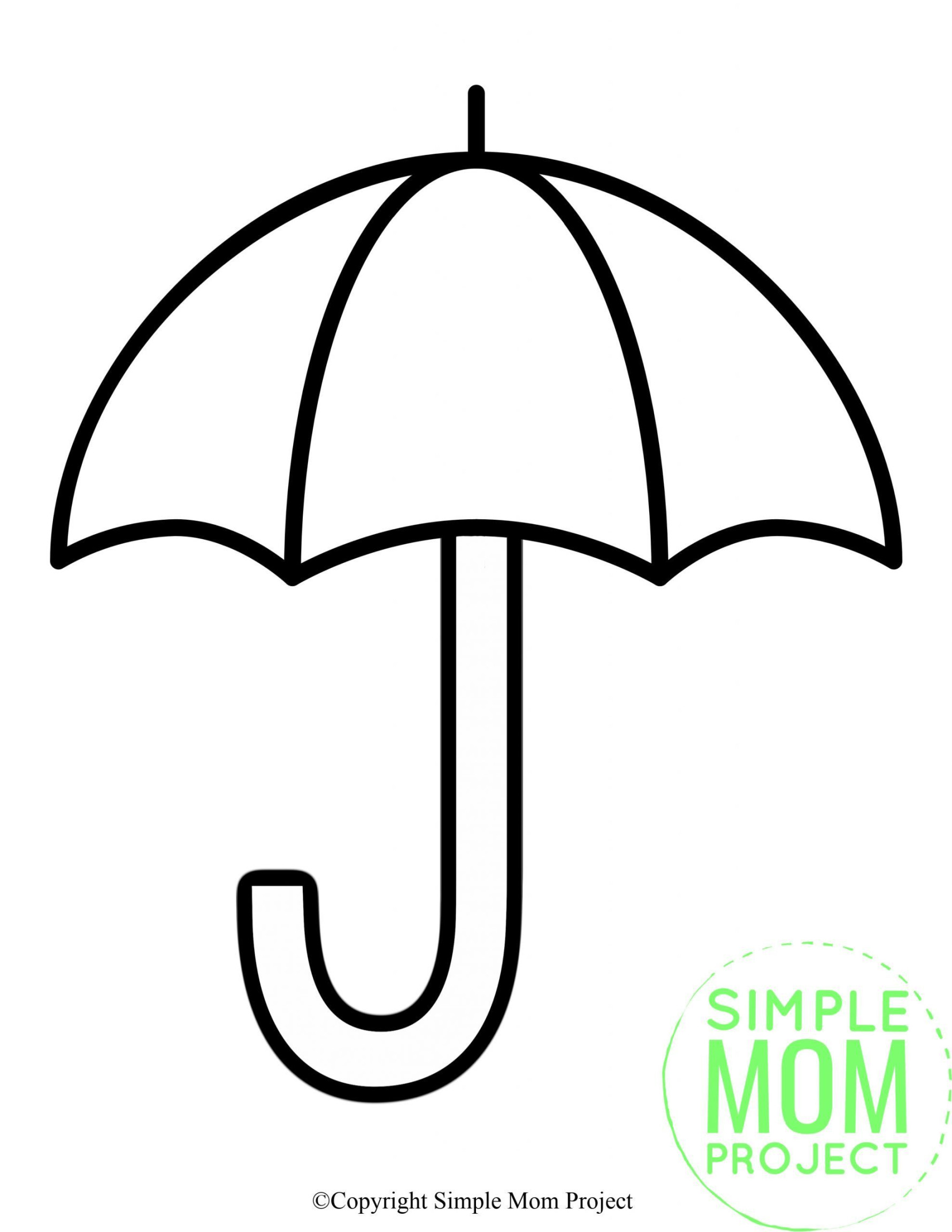 Blank Umbrella Template