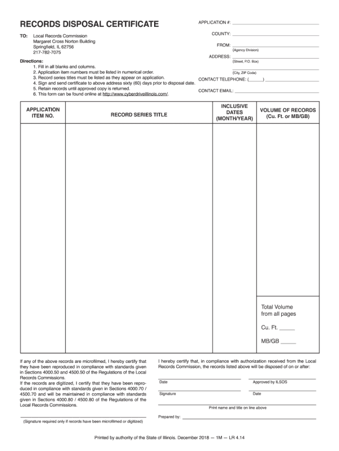 Certificate of disposal template: Fill out & sign online  DocHub