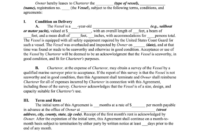 Yacht Charter Agreement Template