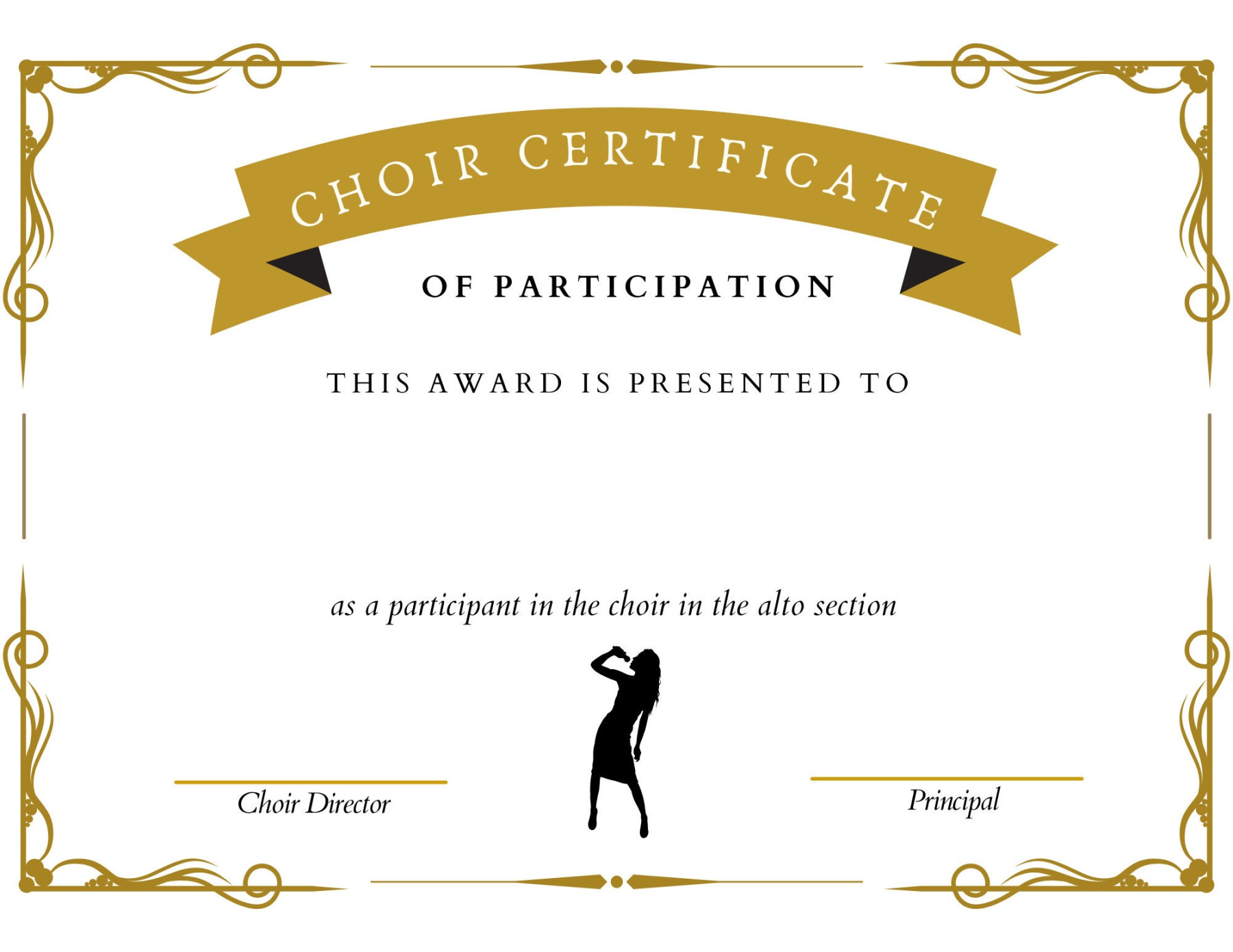 Choir Certificate Template: A Formal Recognition Of Musical Achievement ...