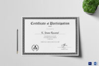 Conference Participation Certificate Template: A Formal Document