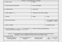 Courier Authorization Card Template For DD Form 2501