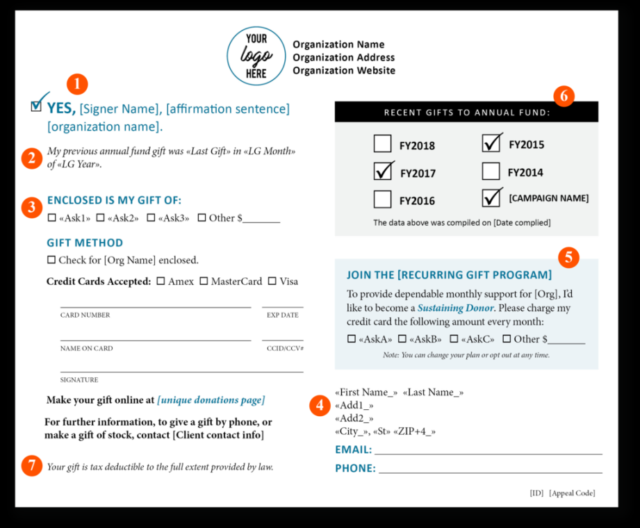 Design a Donor-centric Reply Card That Works  Five Maples