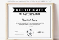 Football Certificate Template For Exceptional Achievement