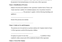 Fixed-Term Tenancy Agreement Template