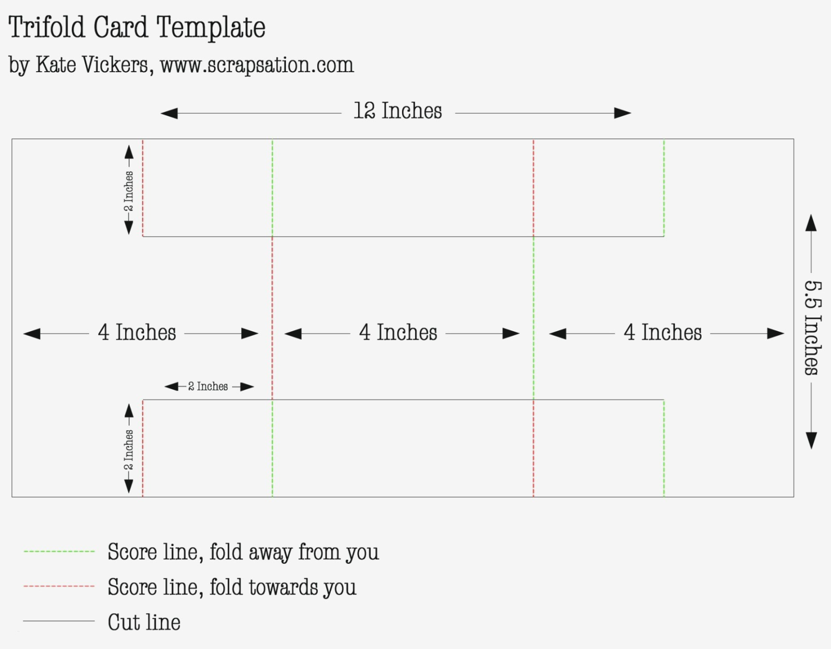 Folded Greeting Card Template New Tri Fold Free Weoinnovate Of