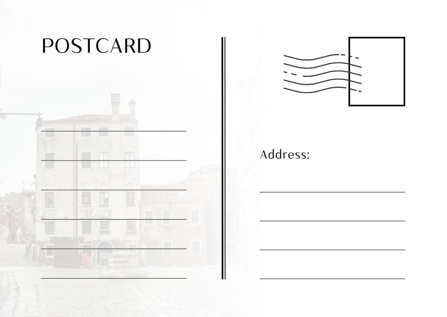 Free and printable travel postcard templates  Canva