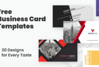 Elegant And Professional Free Business Card Templates