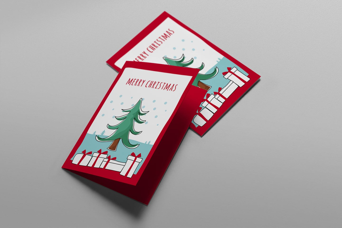 Free Christmas Card Templates for Photoshop & Illustrator