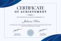 Certificate Of Attainment Template