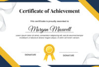 Certificate Of Accomplishment Template: A Formal Guide For Recognition