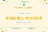 Fun Certificate Templates For Formal Recognition