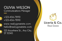 Professional Real Estate Business Card Templates: Free And Customizable