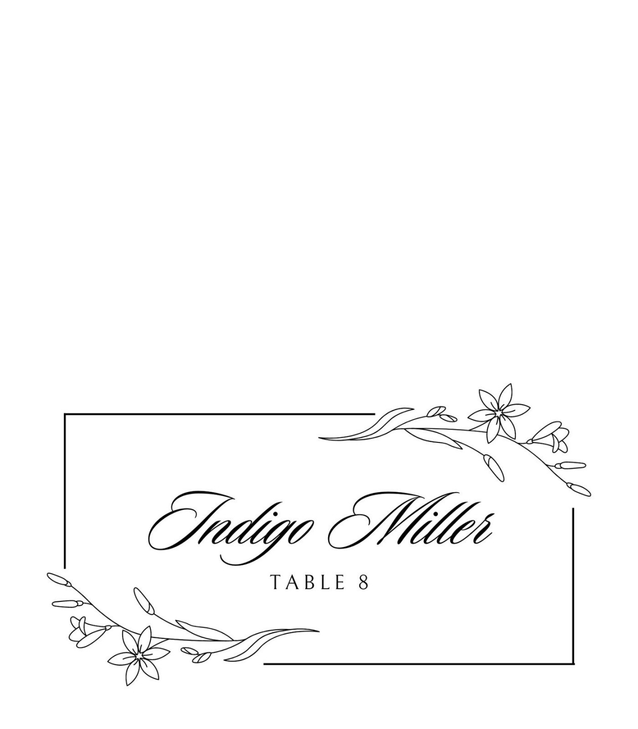 Free customizable wedding place cards templates  Canva