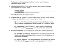 Early Termination Agreement For Lease Agreement