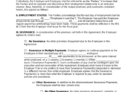 Standard Employee Separation Agreement Template