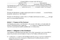 Exclusive Distribution Agreement Template: A Free Resource For Business Partnerships