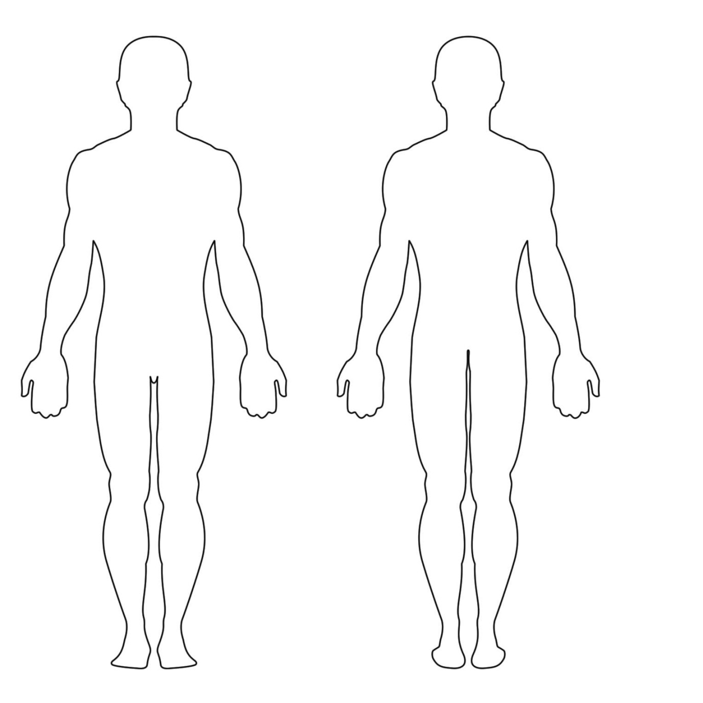 Free Human Body Outline Printable, Download Free Clip Art