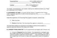 Credit Assignment Agreement Template