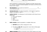 Unmarried Separation Agreement Template