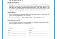 Payment Terms Agreement Template