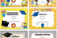 Preschool Graduation Certificate Template: A Free And Formal Design