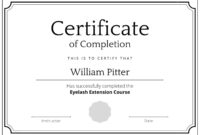 Standard Certificate Template For General Recognition