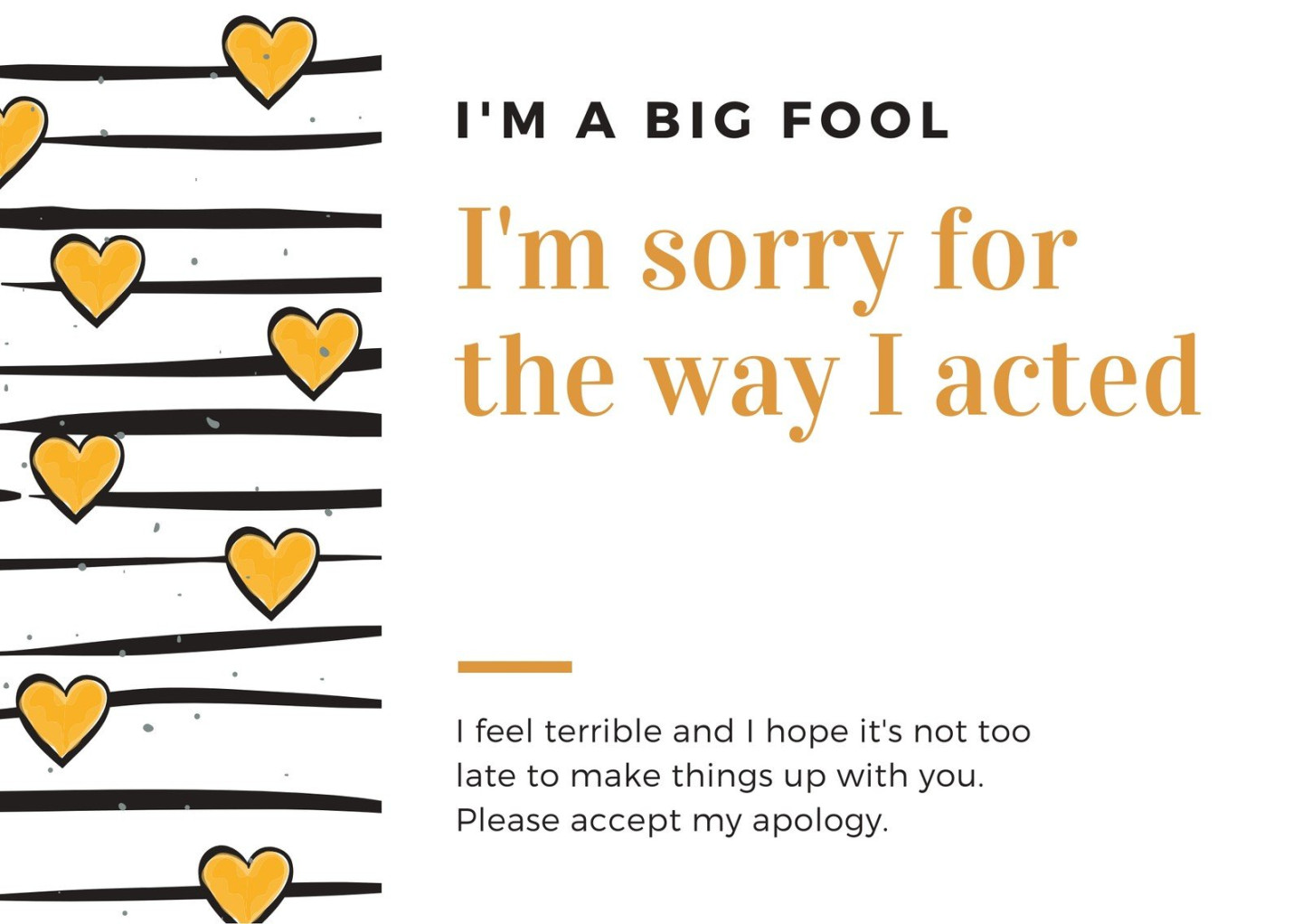 Free printable, customizable apology card templates  Canva