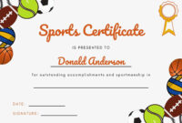 Sports Achievement Certificate Template – Microsoft Word