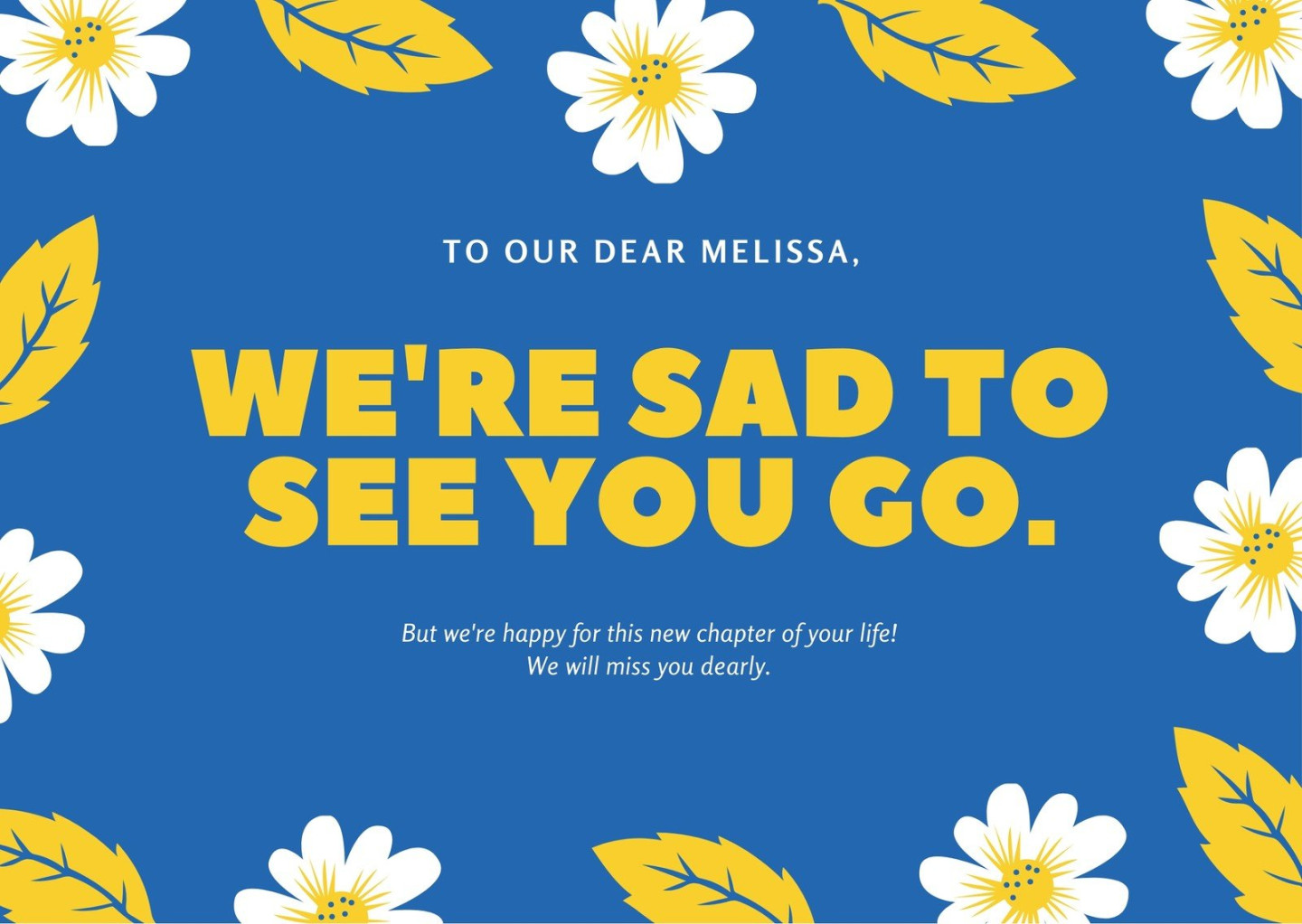 Free, printable farewell card templates to personalize online  Canva