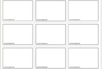 Blank Flashcards Template For Educational Purposes