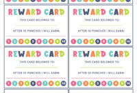 A Customizable Punch Card Template For Free Distribution