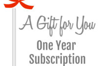 Magazine Subscription Gift Certificate Template