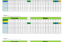 Golf Scorecard Template: A Comprehensive Guide For Accurate Tracking