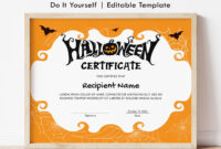 Halloween Achievement Certificate Template