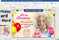 Elegant Birthday Card Template For Microsoft Word