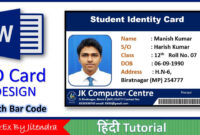 Identity Card Template For Microsoft Word