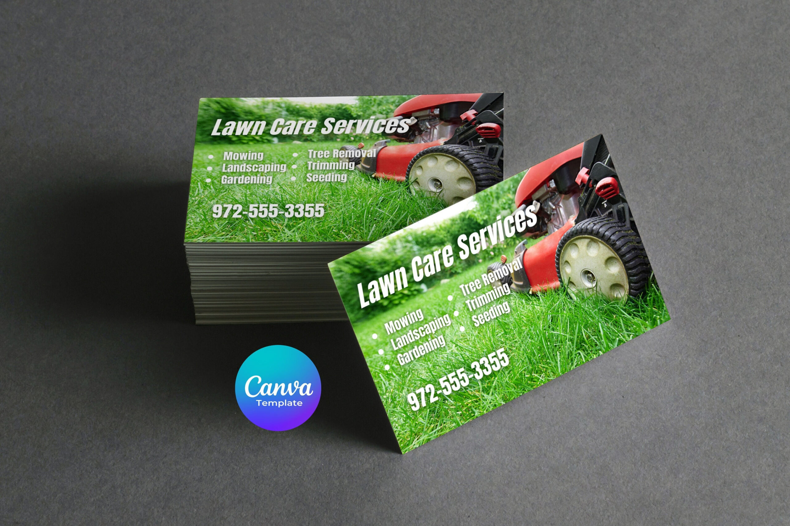 Landscaping Business Card Template - Etsy