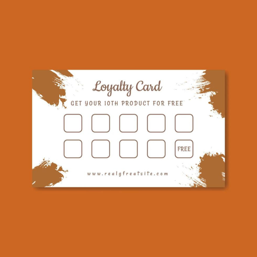 Loyalty Card Template Vector Art, Icons, and Graphics for Free