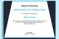 Master’s Degree Certificate Template