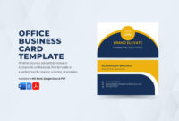 Professional Business Card Template For Office Depot