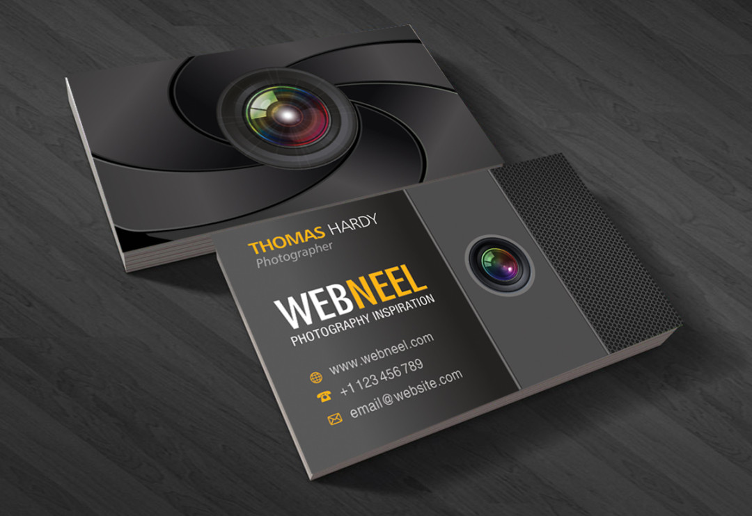 Photography Business Card Design template  - Freedownload