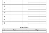 A Comprehensive Free Baseball Lineup Card Template For Efficient Game Management